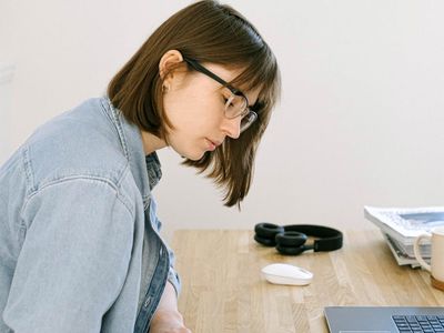 Office worker taking a short break for stretching